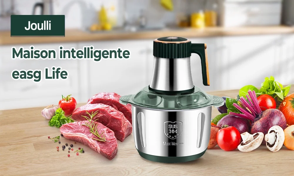 5L Electric Meat Grinders 304 Stainless Steel Food Crusher Multifunctional Vegetable Slicer Chopper Mincer Baby Food Processor - Image 10