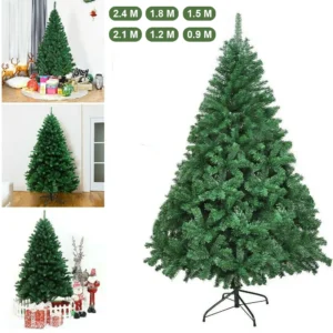 Christmas Tree with Metal Stand Artificial PVC Xmas Tree Home Party New Year Navidad Decorations 90/120/150/180/210/240cm