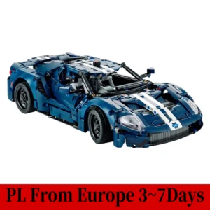 1466Pcs  1：12 Blue Race Car Building Block Assembly Model Set Vehicle Toy Adult Kid Birthday Gift Compatible With 42154