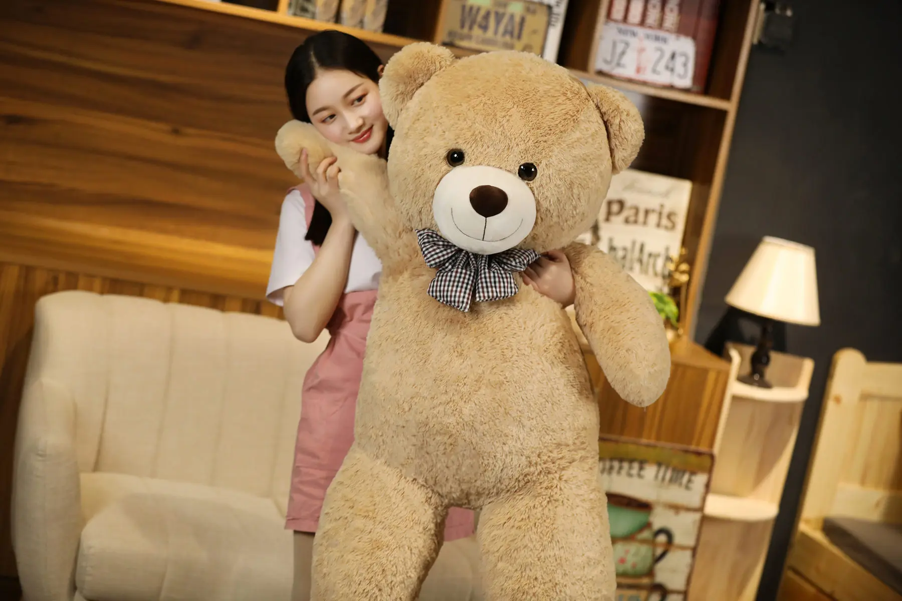 Giant 105cm Soft Teddy Bear Plush Toys White&Pink&Brown Bear Super Big Hugging Pillow Animal Cushion Children Birthday Gift - Image 11