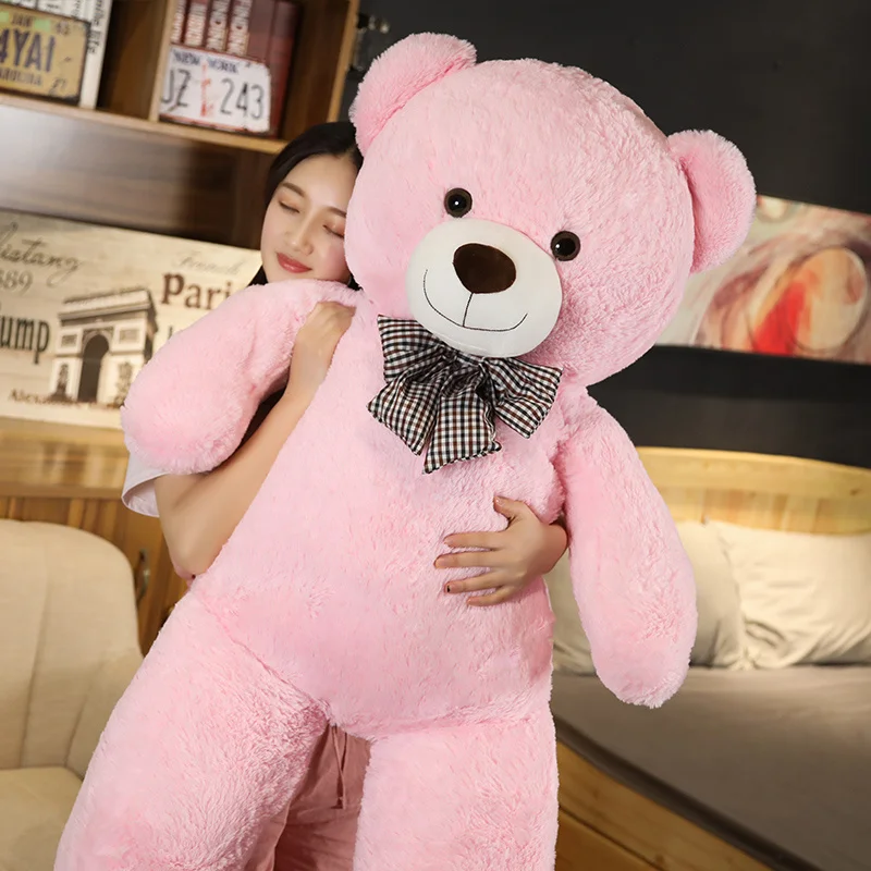 Giant 105cm Soft Teddy Bear Plush Toys White&Pink&Brown Bear Super Big Hugging Pillow Animal Cushion Children Birthday Gift - Image 6