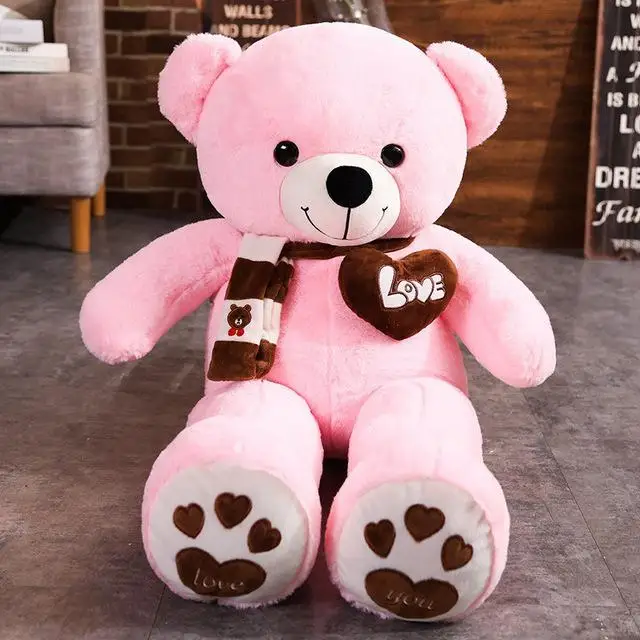 High Quality 4 Colors Teddy Bear With Scarf Stuffed Animals Bear Plush Toys Doll Pillow Kids Lovers Birthday Baby Gift - Image 9