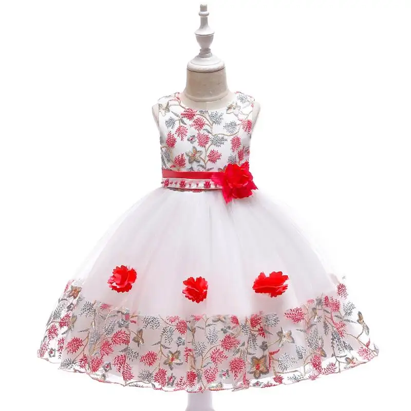 Summer Kids Girl Dress Embroidery Flower Girls Birthday Party Dresses Children Princess Prom Costums Formal Clothes 3 8 Years - Image 10