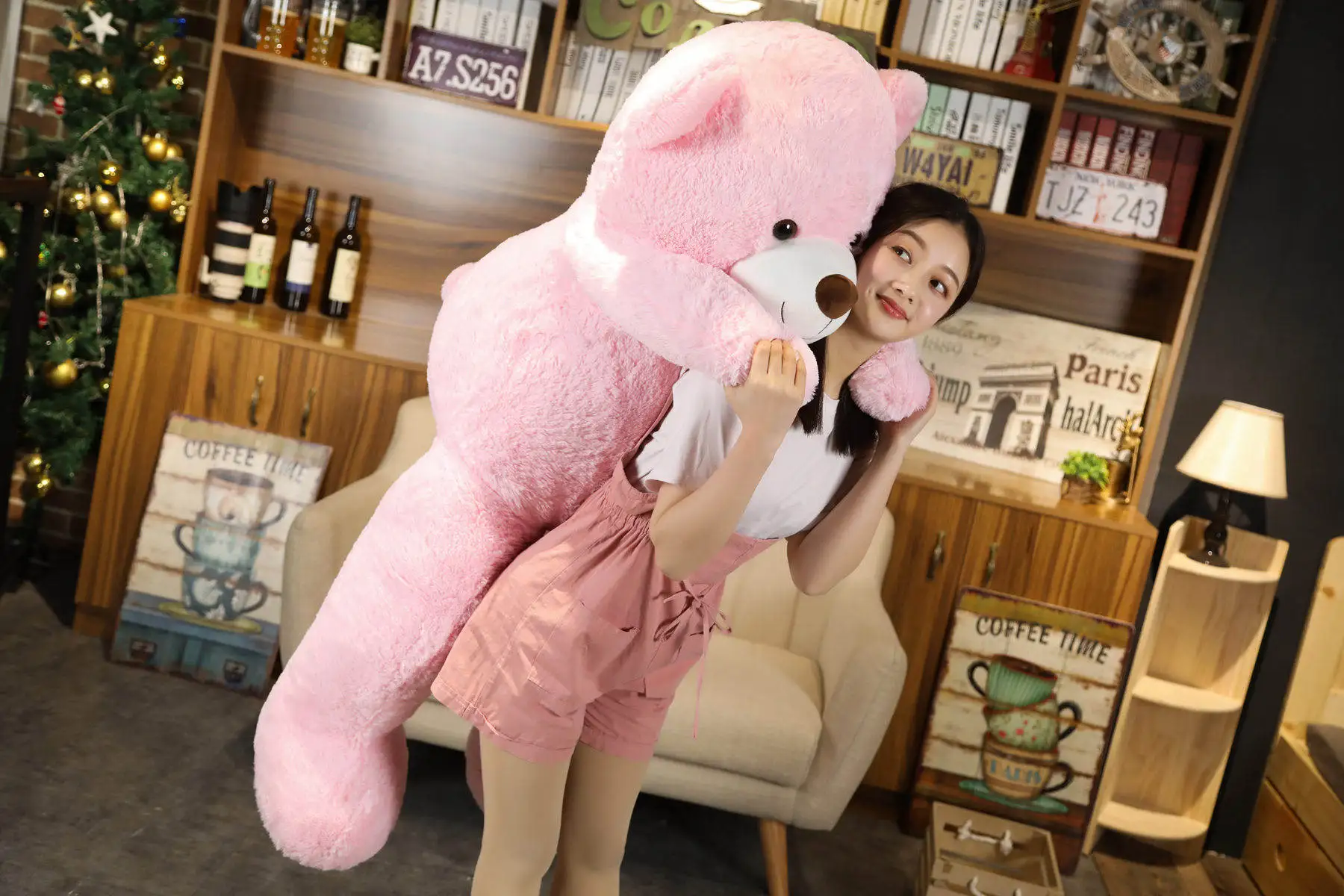 Giant 105cm Soft Teddy Bear Plush Toys White&Pink&Brown Bear Super Big Hugging Pillow Animal Cushion Children Birthday Gift - Image 18