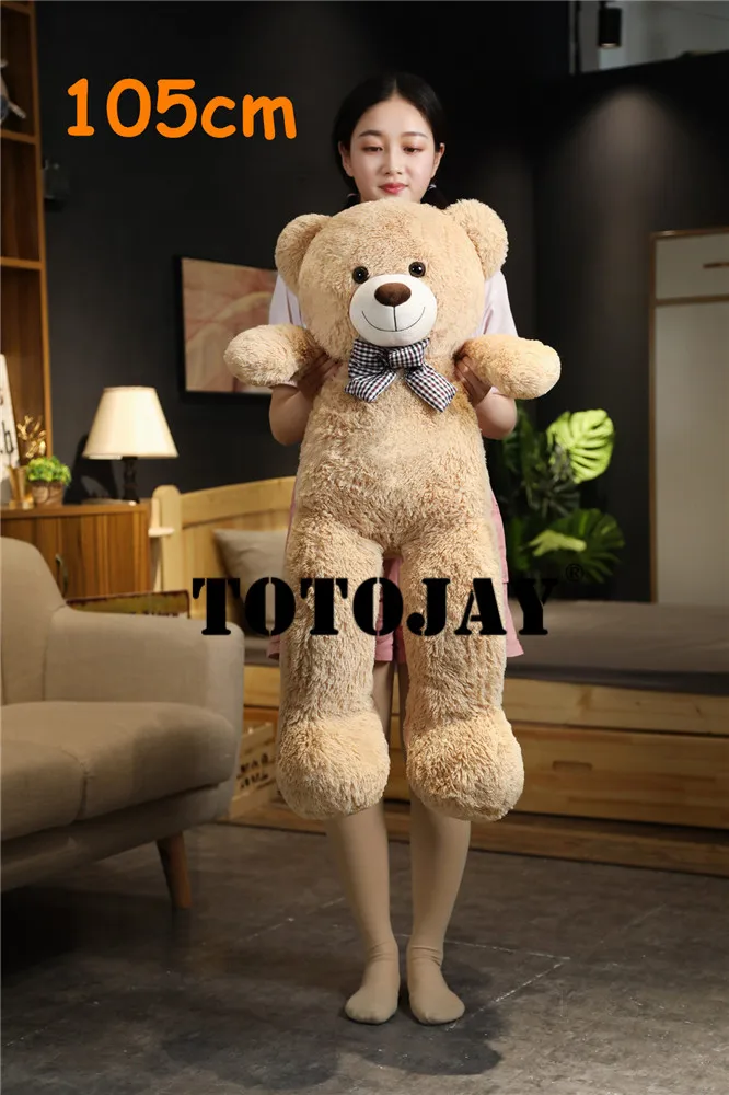 Giant 105cm Soft Teddy Bear Plush Toys White&Pink&Brown Bear Super Big Hugging Pillow Animal Cushion Children Birthday Gift - Image 20