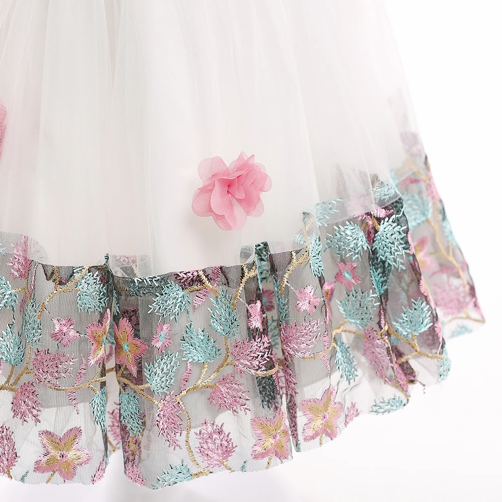 Summer Kids Girl Dress Embroidery Flower Girls Birthday Party Dresses Children Princess Prom Costums Formal Clothes 3 8 Years - Image 23