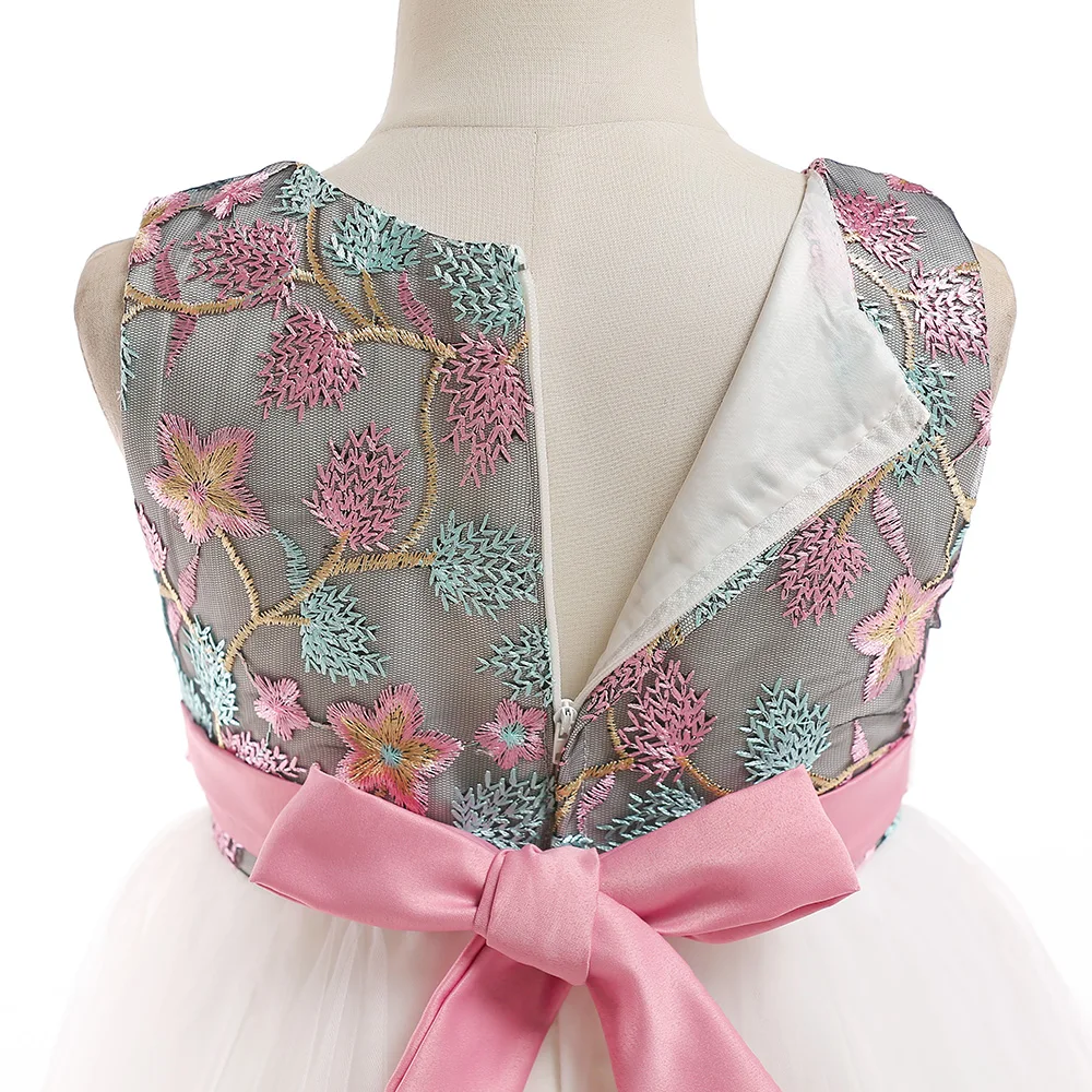 Summer Kids Girl Dress Embroidery Flower Girls Birthday Party Dresses Children Princess Prom Costums Formal Clothes 3 8 Years - Image 25