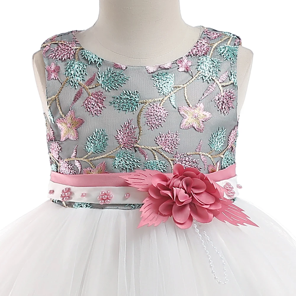 Summer Kids Girl Dress Embroidery Flower Girls Birthday Party Dresses Children Princess Prom Costums Formal Clothes 3 8 Years - Image 22