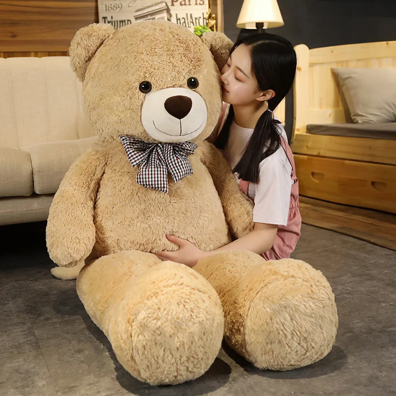 Giant 105cm Soft Teddy Bear Plush Toys White&Pink&Brown Bear Super Big Hugging Pillow Animal Cushion Children Birthday Gift - Image 3
