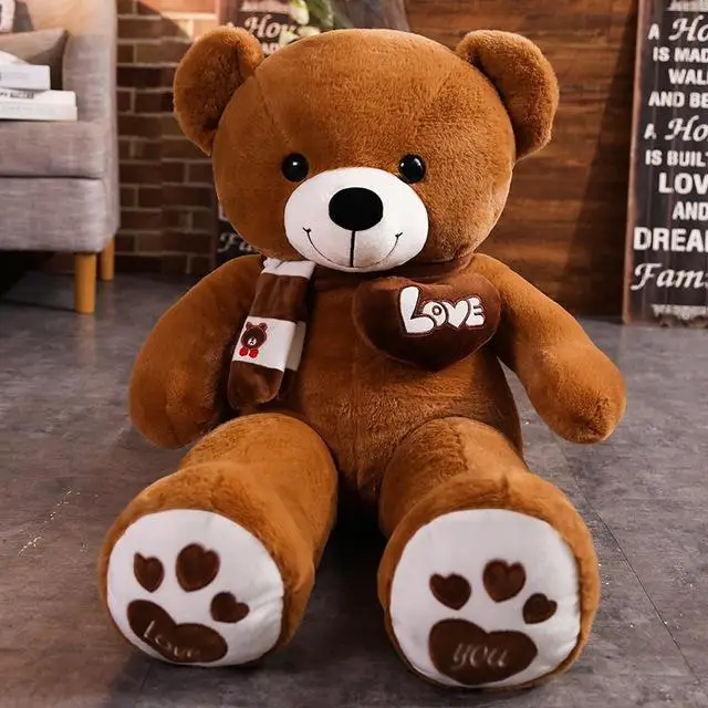 High Quality 4 Colors Teddy Bear With Scarf Stuffed Animals Bear Plush Toys Doll Pillow Kids Lovers Birthday Baby Gift - Image 10
