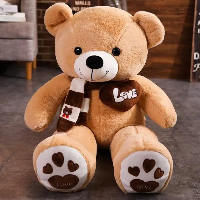 High Quality 4 Colors Teddy Bear With Scarf Stuffed Animals Bear Plush Toys Doll Pillow Kids Lovers Birthday Baby Gift - Image 8