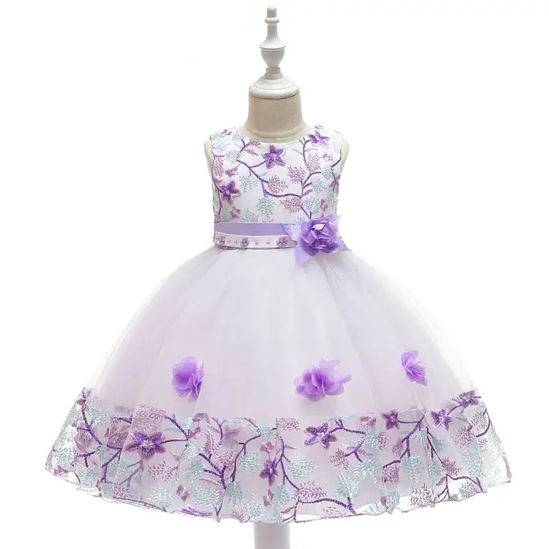Summer Kids Girl Dress Embroidery Flower Girls Birthday Party Dresses Children Princess Prom Costums Formal Clothes 3 8 Years - Image 13