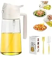 2IN1 Oil Dispenser 1-2PCS Mister 500ML Spray Plastics Oil Spray Bottle with 2pcs Brush Spray Pour Cooking Spritzer BBQ Bottle - Image 33