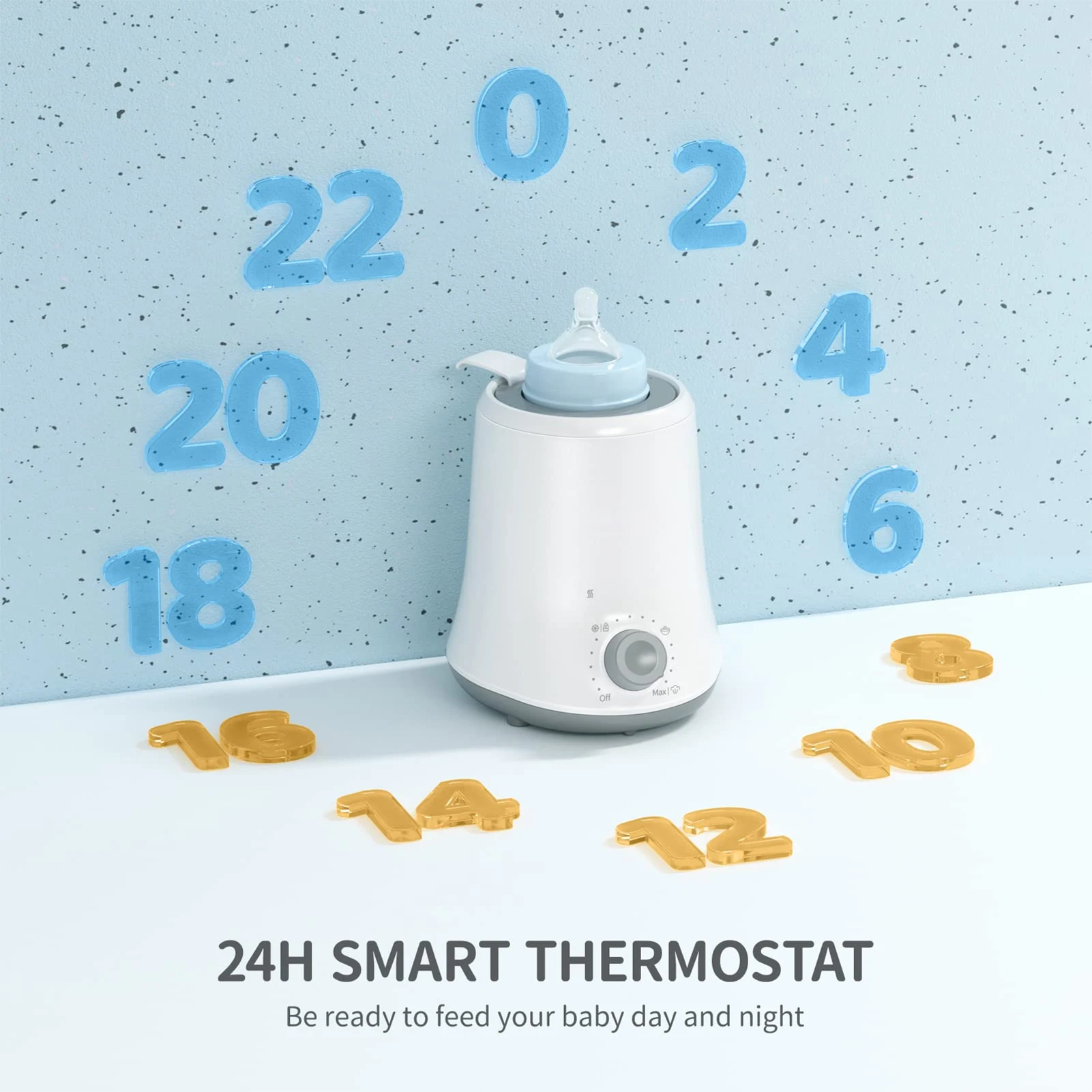Multifunction Baby Bottle Warmer High Temperature Steam Fast Heating Milk Warmer Auto Shut Off PP Stainless Steel Bottle Warmer - Image 4