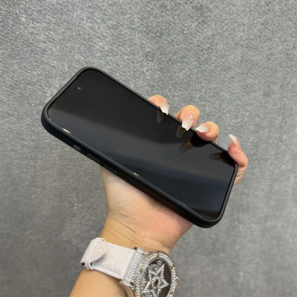 New Metal Buttons Skin Feel Orange Shield Matte Transparent Phone Case For iPhone 17 Pro Max 17 Air 17 Pro 17 Shockproof Cover - Image 3