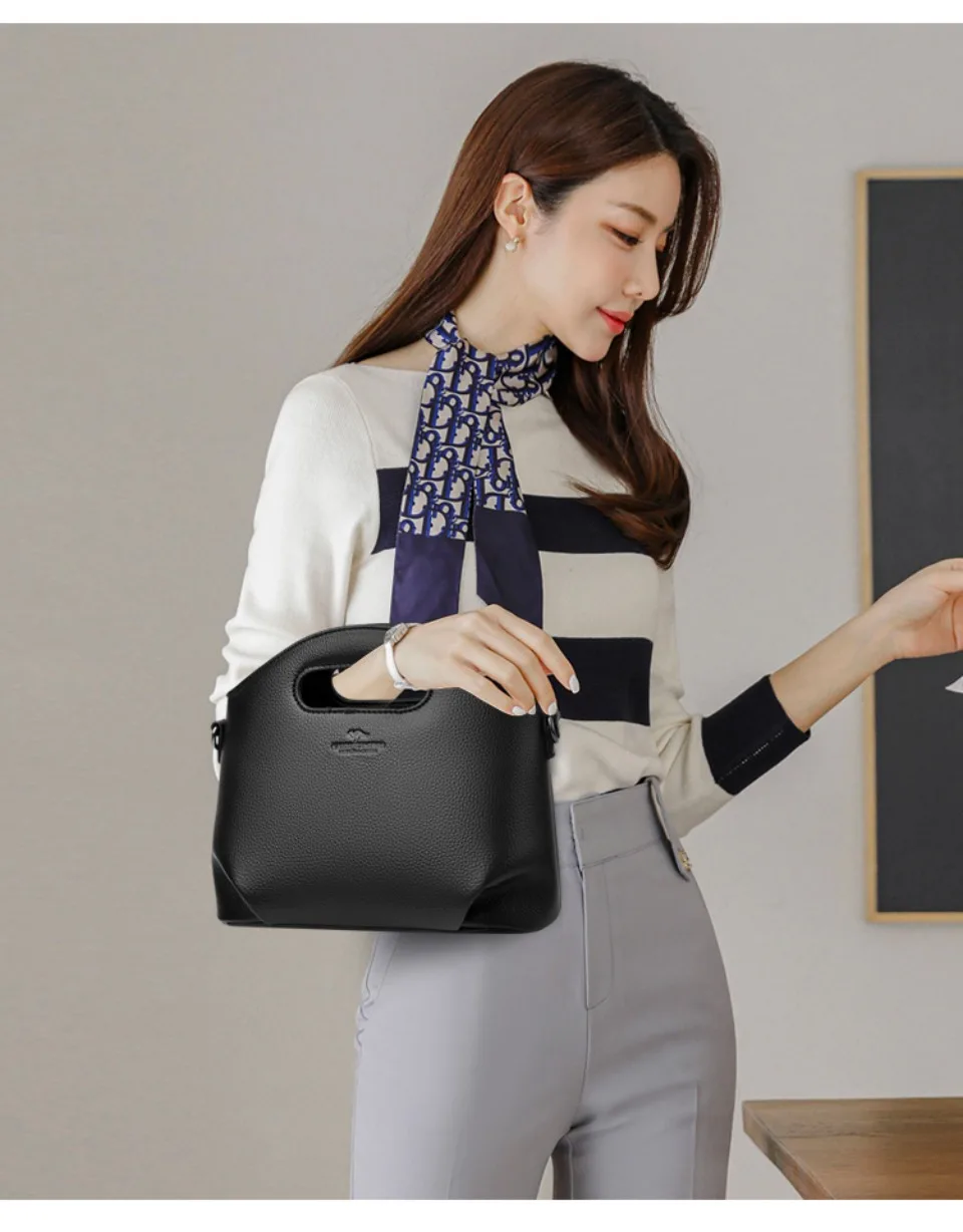 Genuine Brand Luxury Handbags Women Bags Designer Top Quality Soft Leather Small Casual Tote Bags For Women Shoulder Bag Winter - Image 28