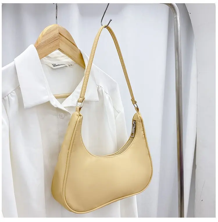 Fashionable Shoulder Underarm Bag Light Small Solid Color Satchel Stylish Women Tote Bag, Suitable for Daily Work Outdoor Party - Image 45