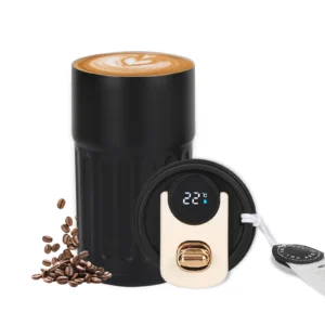 Stainless Steel Vacuum Insulated Travel Coffee Mug LED Temperature Display Insulated Mug with Lid 420ml