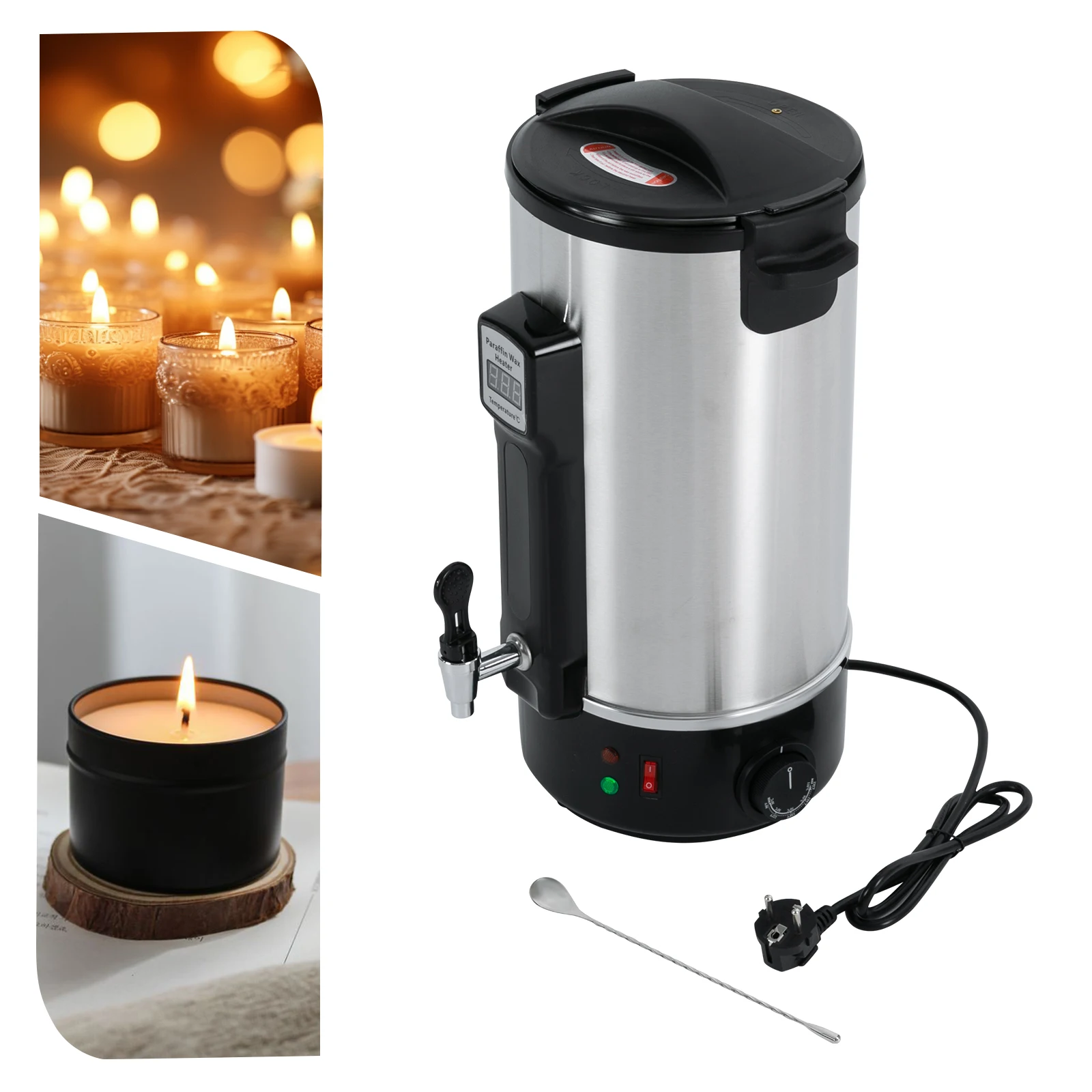 8/10.8/12L 1100W Wax Melter,stainless Steel Wax Warmer Machine,wax Melter For Candle Making W/ Heating Spout - Image 4