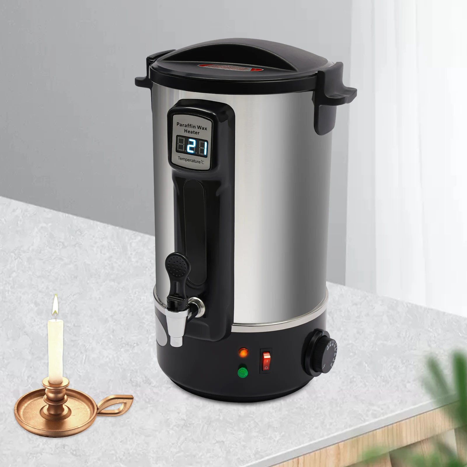 8/10.8/12L 1100W Wax Melter,stainless Steel Wax Warmer Machine,wax Melter For Candle Making W/ Heating Spout - Image 10