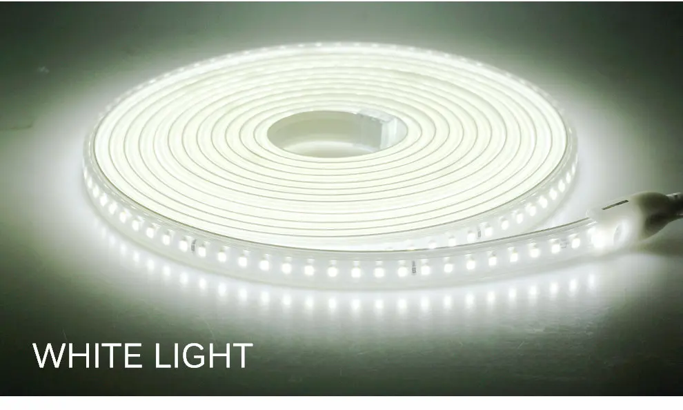 Soft Flexible 220V LED Strip Not Dazzling 120LEDs/m 8W/m with EU Plug and Switch Waterproof High Brightness LED Strip Light - Image 7