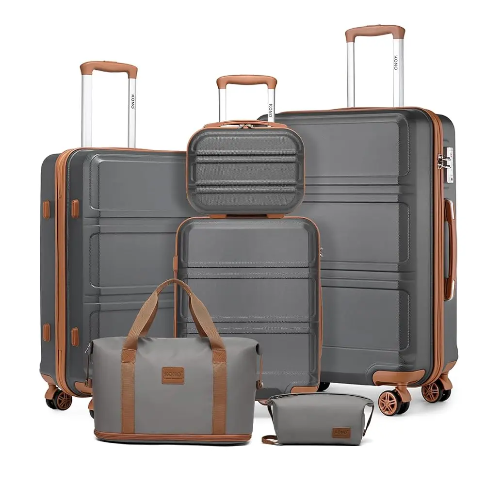 KONO 2/4/6-piece beauty case box cosmetics case hand luggage toilet bag travel bag luggage set - Image 28