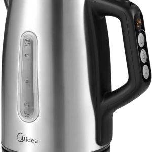 Midea Kettle with Temperature Setting (40, 60, 70, 80, 90, 100 Degree C), Stainless Steel 1.7 Litres, MKE17H1ASS-S