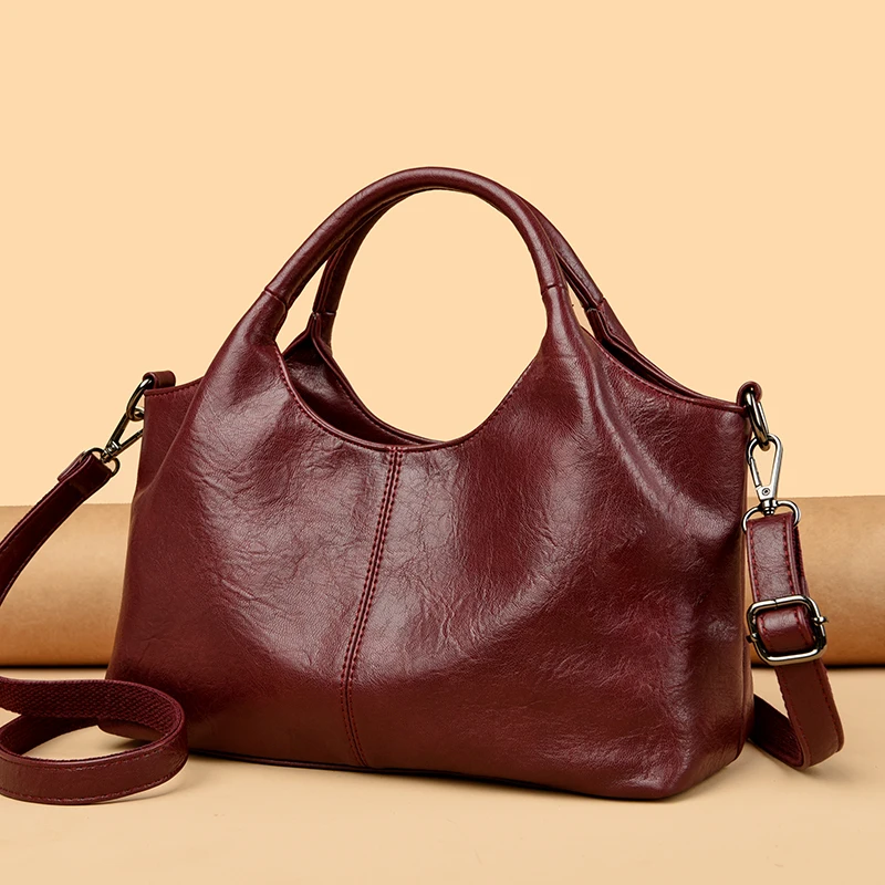 High Quality Large capacity Leather Women Tote Bag Designer Soft Leather Ladies Shoulder Crossbody Bag Fashion Female Handbags - Image 21
