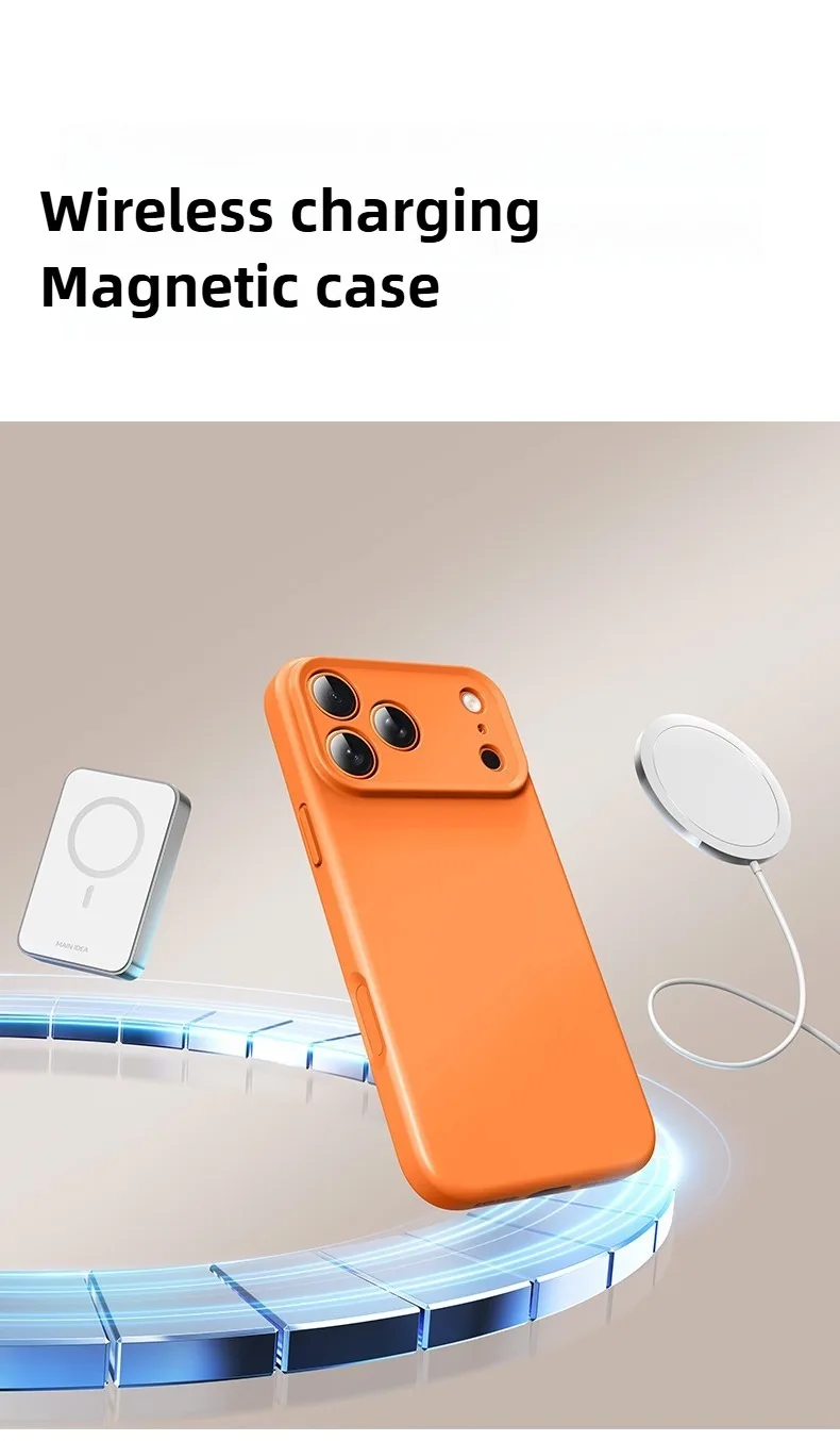 New Liquid Magnetic Silicone Phone Case For iPhone 17 16 15 14 13 12 Pro Max 16 Plus 17Pro 17 Air For Magsafe Soft Bumper Cover - Image 10