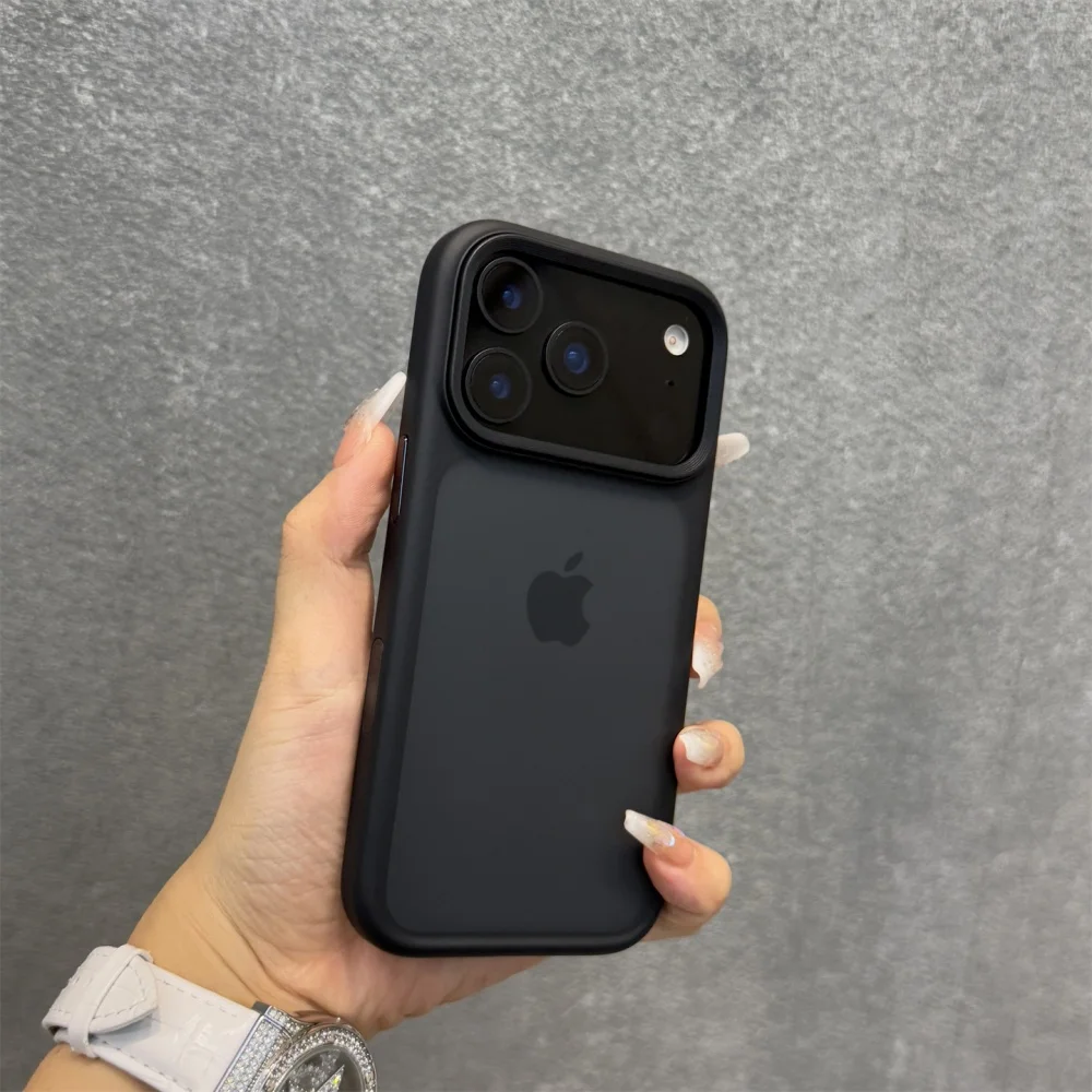 New Metal Buttons Skin Feel Orange Shield Matte Transparent Phone Case For iPhone 17 Pro Max 17 Air 17 Pro 17 Shockproof Cover - Image 9