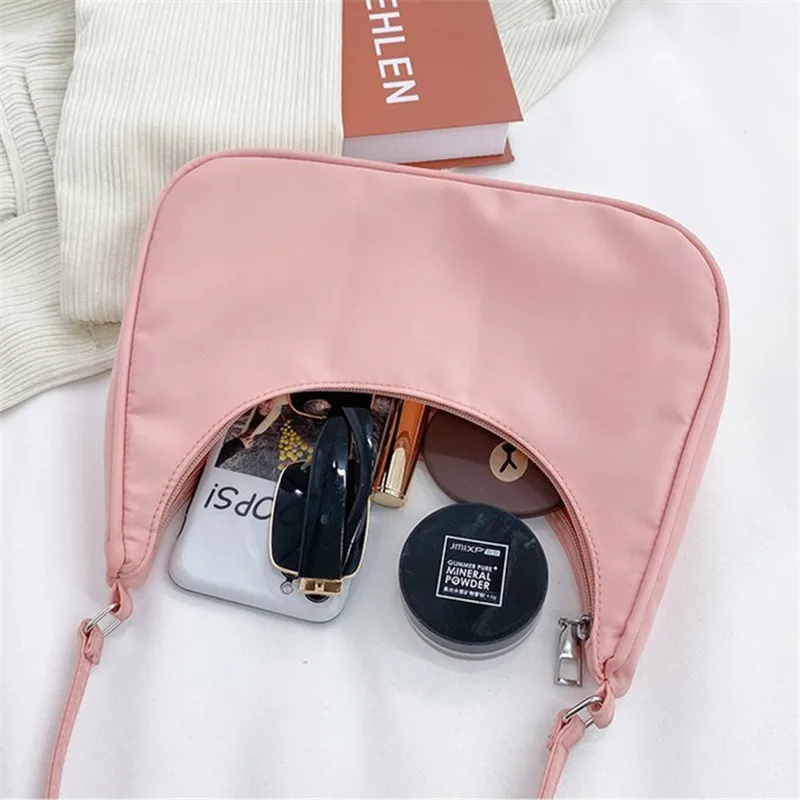 Fashionable Shoulder Underarm Bag Light Small Solid Color Satchel Stylish Women Tote Bag, Suitable for Daily Work Outdoor Party - Image 6