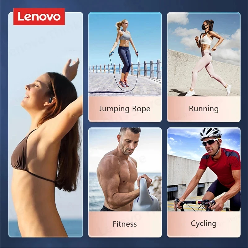 Lenovo Original LP75 TWS Bluetooth 5.3 Headphones Wireless Music Earphones LED Digital Display Noise Reduction Game Earbuds New - Image 5