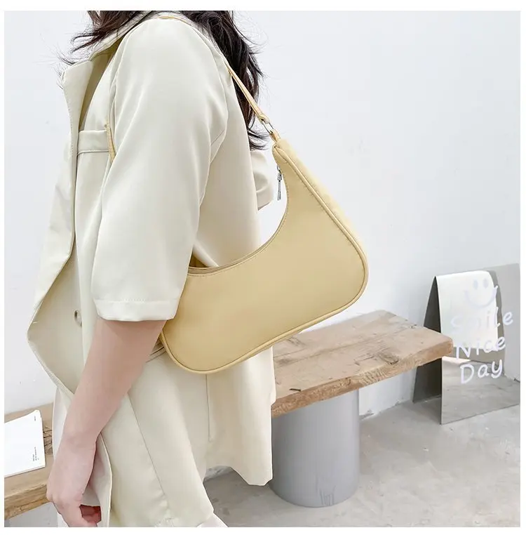 Fashionable Shoulder Underarm Bag Light Small Solid Color Satchel Stylish Women Tote Bag, Suitable for Daily Work Outdoor Party - Image 35