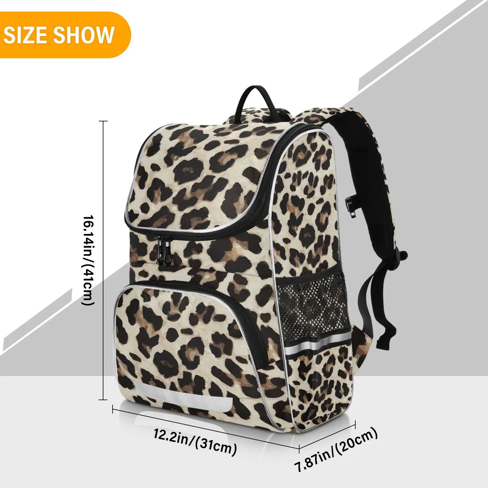 New Schoolbag Children Backpack Girl Primary Rainbow leopard tie-dye reflective stripe Book Bag Multi Pockets Japanese Backpacks - Image 20