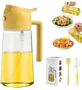 2IN1 Oil Dispenser 1-2PCS Mister 500ML Spray Plastics Oil Spray Bottle with 2pcs Brush Spray Pour Cooking Spritzer BBQ Bottle - Image 34