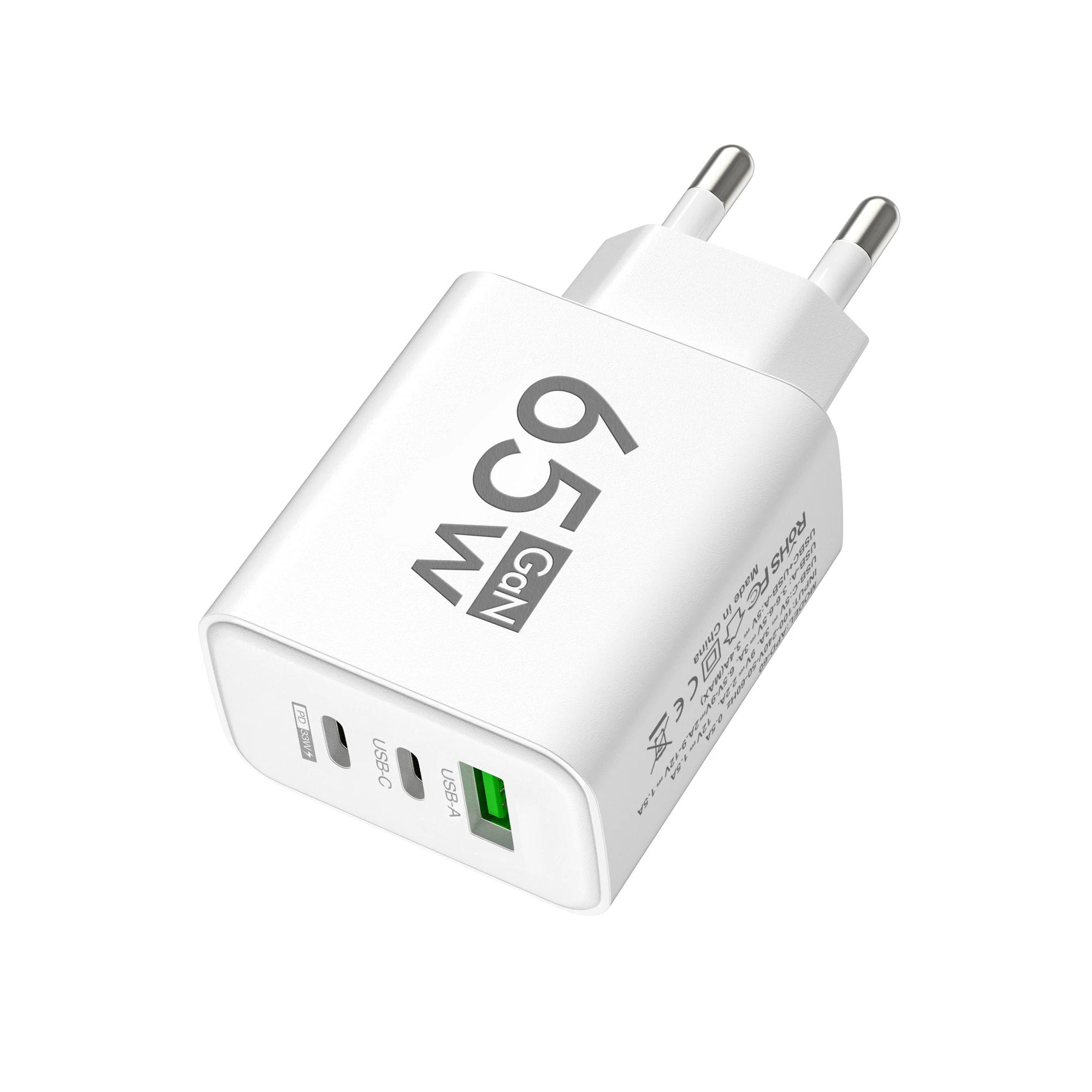 PD 65W GaN USB C Charger 3 Ports Fast Charger Quick Charge 3.0 Type C Phone Adapter For iPhone 15 16 Samsung Xiaomi Wall Charger - Image 14