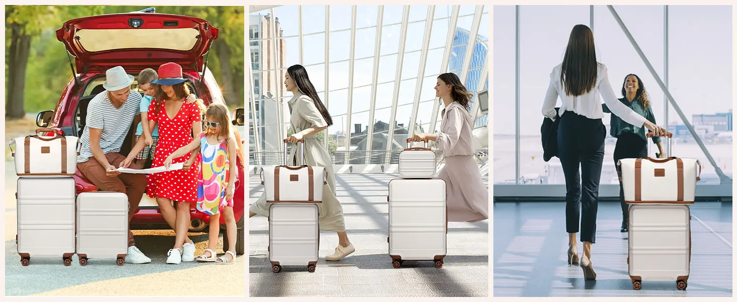 KONO 2/4/6-piece beauty case box cosmetics case hand luggage toilet bag travel bag luggage set - Image 34