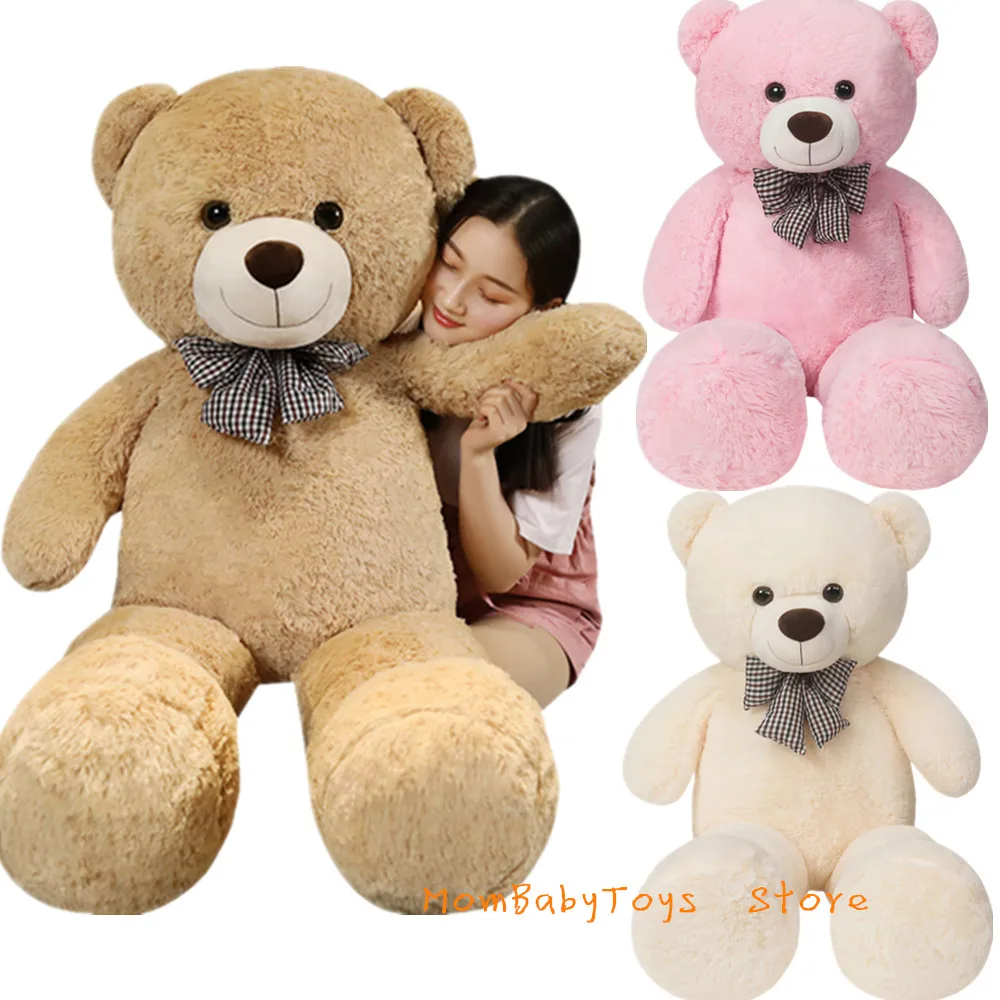 Giant 105cm Soft Teddy Bear Plush Toys White&Pink&Brown Bear Super Big Hugging Pillow Animal Cushion Children Birthday Gift - Image 2