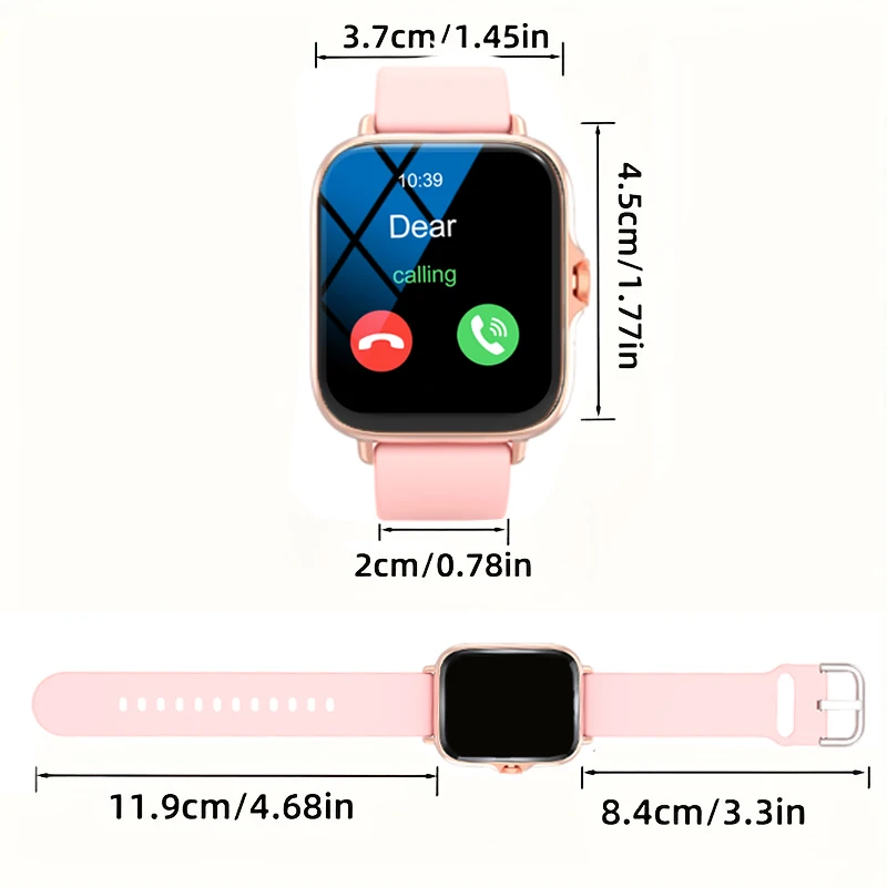 Smart watch with full touch screen, call, message reminder, music control and other functions, compatible with iPhone/android mo - Image 2