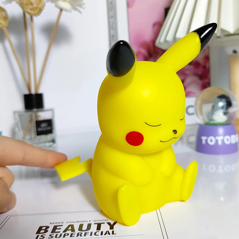 Genuine Pokemon elf Night Light Figure Pikachu Eevee Psyduck Bulbasaur Jirachi Bedside Lamp Bedrooms Children Toys Christmas Gif - Image 14