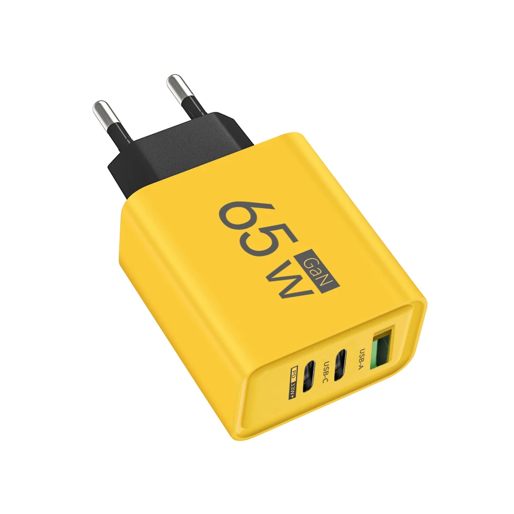 PD 65W GaN USB C Charger 3 Ports Fast Charger Quick Charge 3.0 Type C Phone Adapter For iPhone 15 16 Samsung Xiaomi Wall Charger - Image 12
