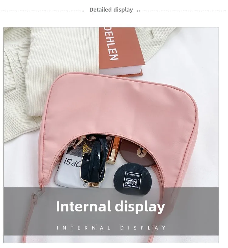 Fashionable Shoulder Underarm Bag Light Small Solid Color Satchel Stylish Women Tote Bag, Suitable for Daily Work Outdoor Party - Image 15
