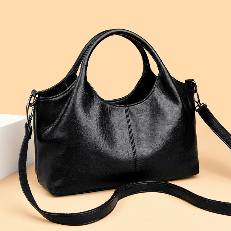 High Quality Large capacity Leather Women Tote Bag Designer Soft Leather Ladies Shoulder Crossbody Bag Fashion Female Handbags - Image 16