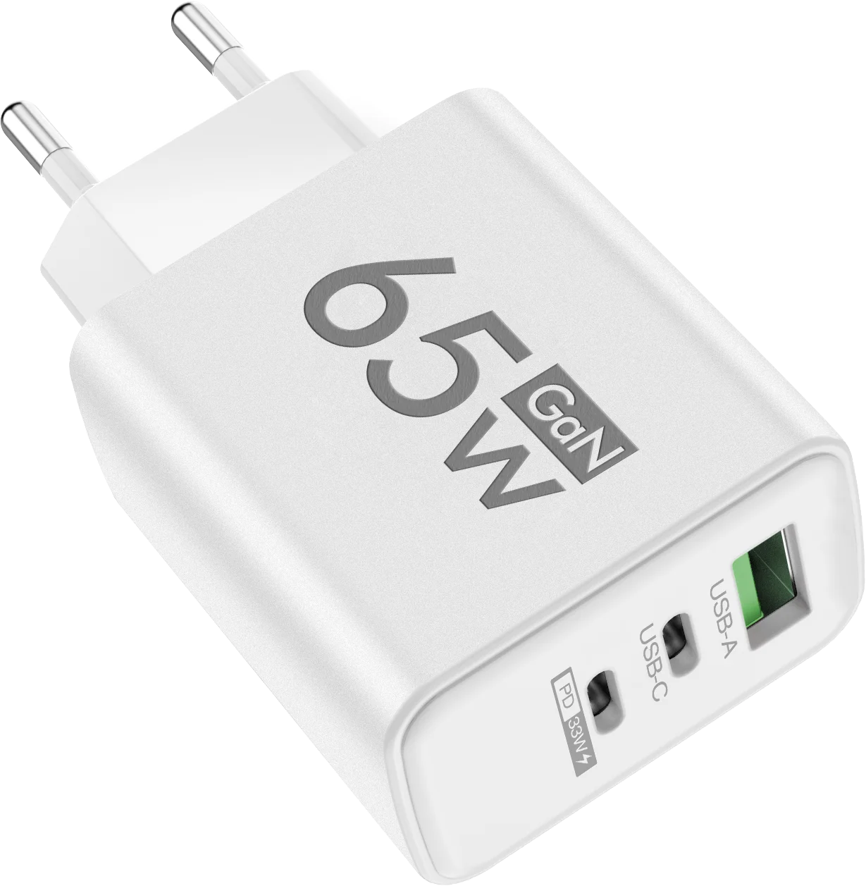 PD 65W GaN USB C Charger 3 Ports Fast Charger Quick Charge 3.0 Type C Phone Adapter For iPhone 15 16 Samsung Xiaomi Wall Charger - Image 8