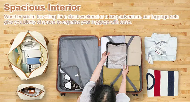 KONO 2/4/6-piece beauty case box cosmetics case hand luggage toilet bag travel bag luggage set - Image 32