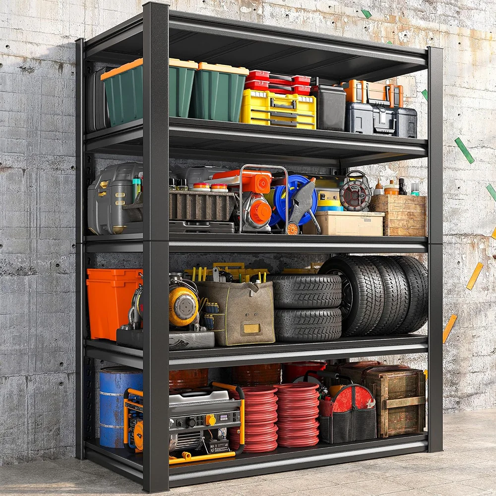 3/4 Tier storage rack Shelving Heavy Duty, Adjustable supermarket shelves carbon steel warehouse racks household storage racks - Image 15