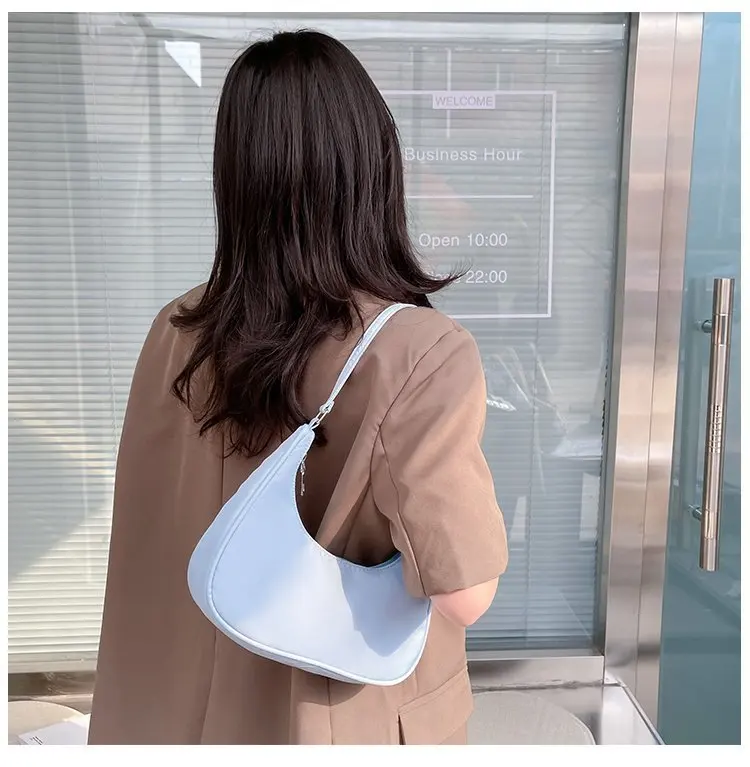 Fashionable Shoulder Underarm Bag Light Small Solid Color Satchel Stylish Women Tote Bag, Suitable for Daily Work Outdoor Party - Image 22