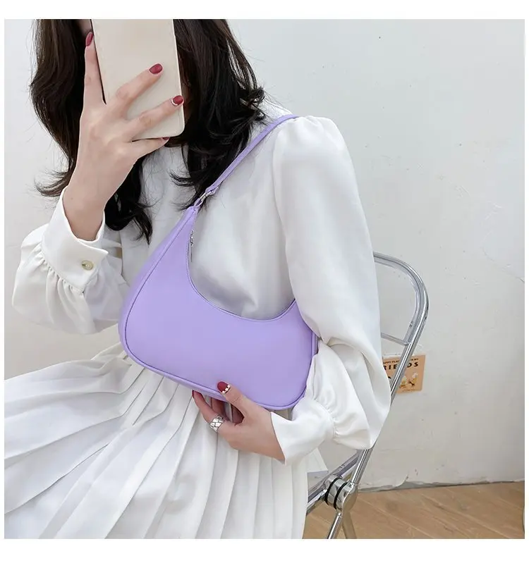 Fashionable Shoulder Underarm Bag Light Small Solid Color Satchel Stylish Women Tote Bag, Suitable for Daily Work Outdoor Party - Image 32