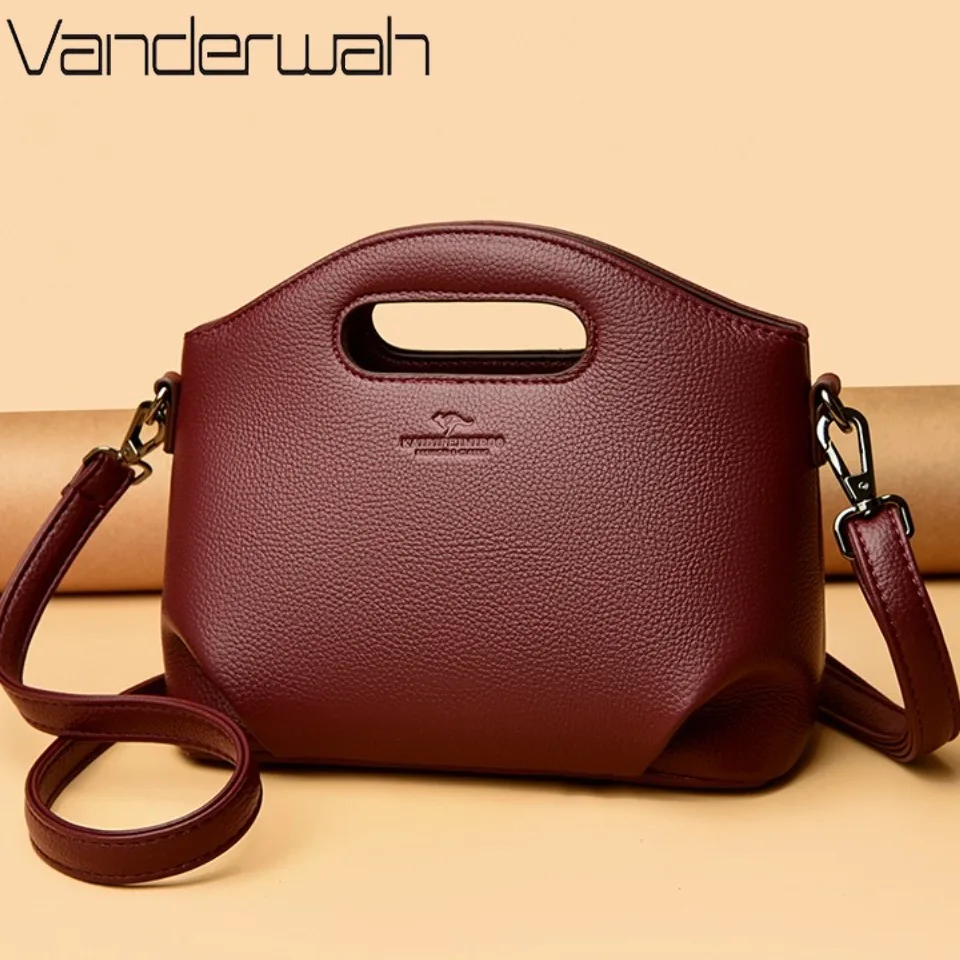 Genuine Brand Luxury Handbags Women Bags Designer Top Quality Soft Leather Small Casual Tote Bags For Women Shoulder Bag Winter