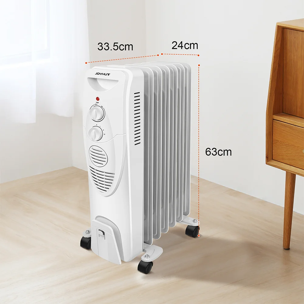 Electric Warmer, Oil Radiator Heater, Electric Heater with wheels, 3-speed adjustable, Anti-tip, Overheat Protection, EU Plug - Image 3